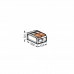 Conector Wago 2 vias 221-412 4mm UNIDADE