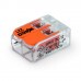 Kit com 10 unidades Conector Wago 2 vias 221-412 4mm