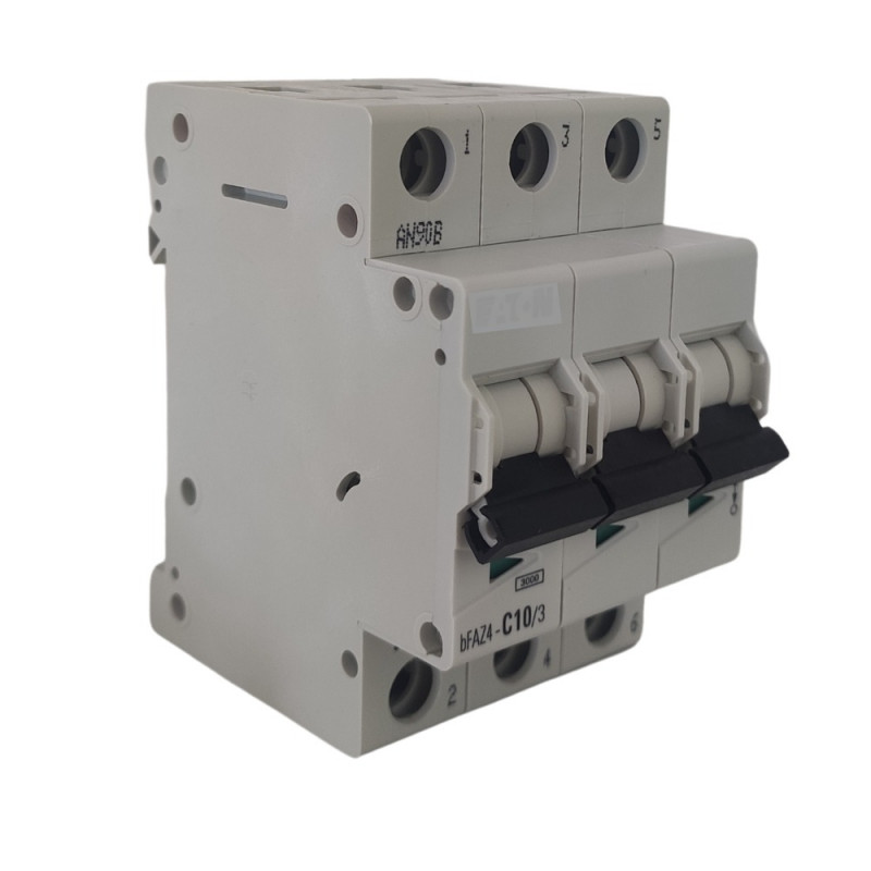 Mini Disjuntor 3p Curva C 10a Eaton Bfaz4-c10/3