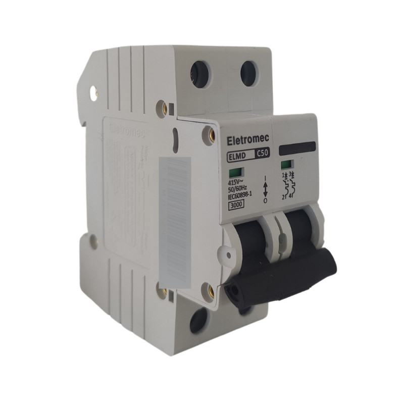 ELMD-2C50 - DISJUNTOR 50A 2P 3KA 415V ELETROMEC