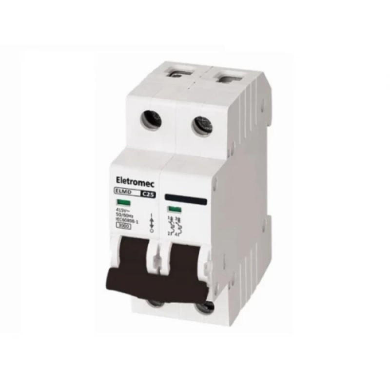 ELMD-2C63 - DISJUNTOR 63A 2P 3KA 415V ELETROMEC