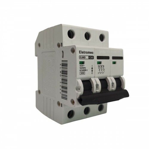 ELMD-3C50 - DISJUNTOR 50A 3P 3KA 415V ELETROMEC 