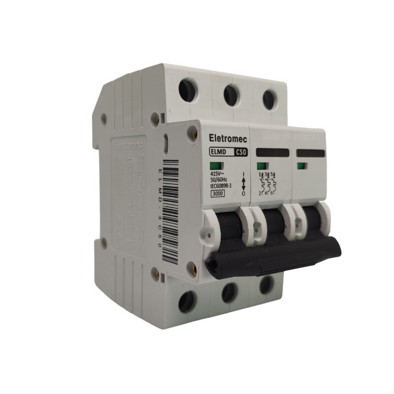 ELMD-3C50 - DISJUNTOR 50A 3P 3KA 415V ELETROMEC 