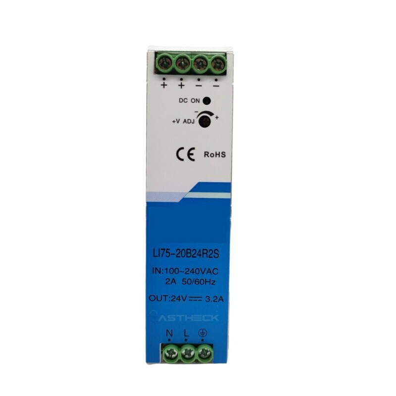 FONTE DE ALIMENTAÇÃO CHAVEADA LI LINE 85-264VAC/120-370VDC- 24VDC / 3,125A / 75W PROAUTO LI75-20B24R2S