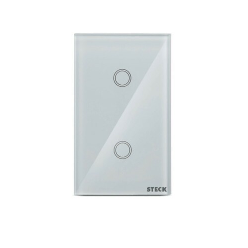 Interruptor Inteligente Wifi 2 Botões Touch Branco Smarteck