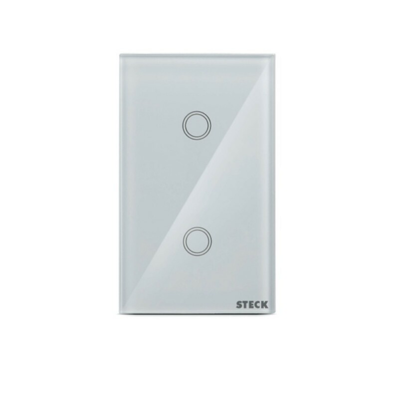 Interruptor Inteligente Wifi 2 Botões Touch Branco Smarteck