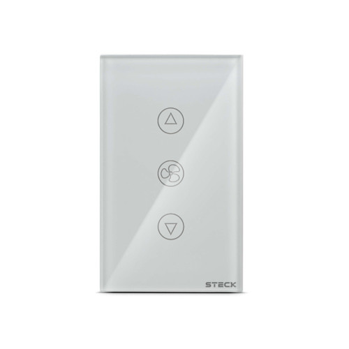 Interruptor Inteligente Wifi Ventilador Touch Branco Smarteck