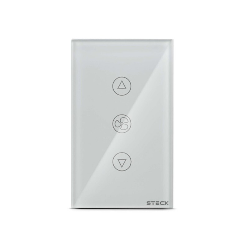 Interruptor Inteligente Wifi Ventilador Touch Branco Smarteck