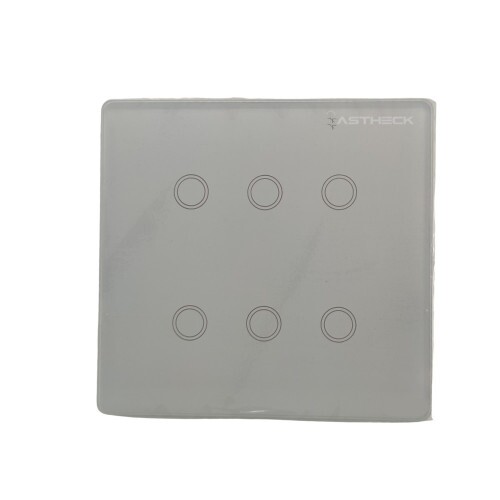 Interruptor Inteligente Wifi 6 Botões Touch Branco Smarteck