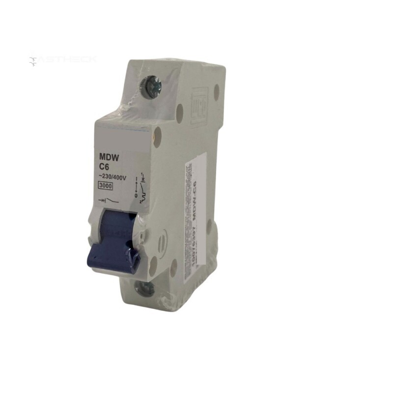 Disjuntor Monopolar 6a Curva C Weg C6 Mini Din 5ka Mdwp