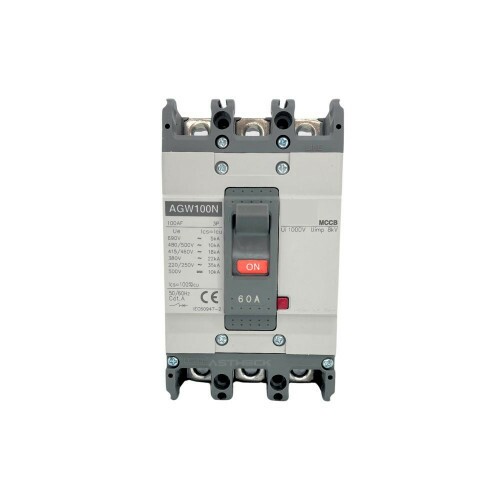 Disjuntor Em Caixa Moldada 60a Agw100n-dx60-3 Tripolar