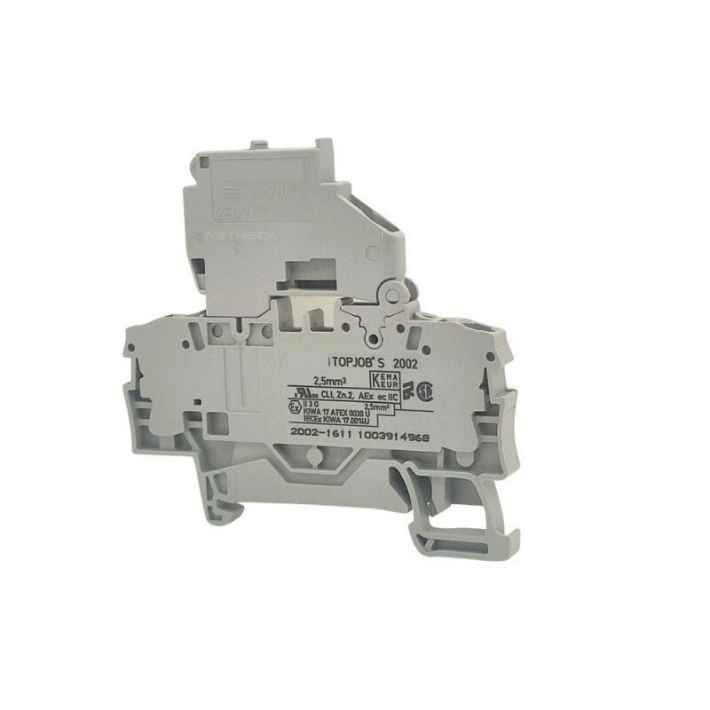 Conector Passagem Fusível Cz Com Placa Final (2002-1611) WAGO