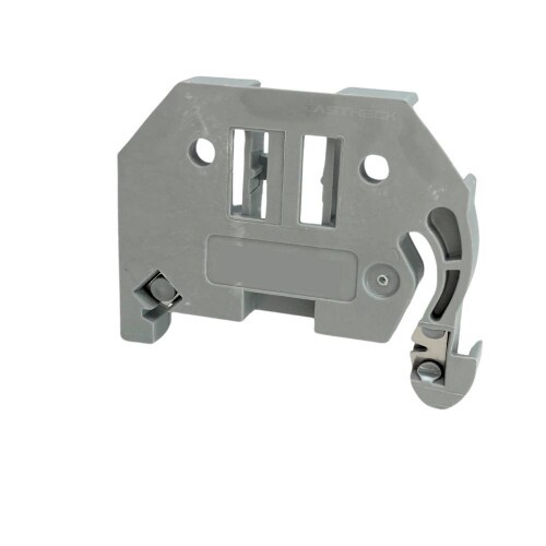249-116 - POSTE FINAL - Terminal sem parafuso 6 mm de largura para trilho DIN 35 x 15 e 35 x 7,5 cinza