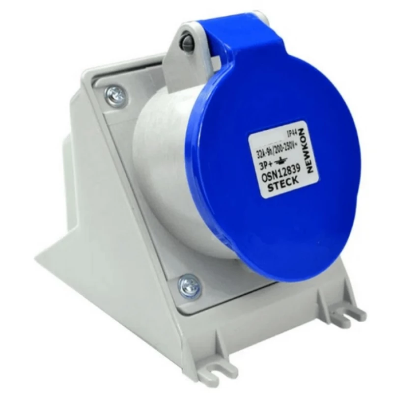 S8640 - Tomada Quasar C/ Tampa 2p+t 10a 250v Nbr14136 Azul