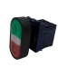 BOTÃO DUPLO ILUMINADO 22mm² S/ BLOCO DE CONTATO  CSW-BD-11000000- FE261