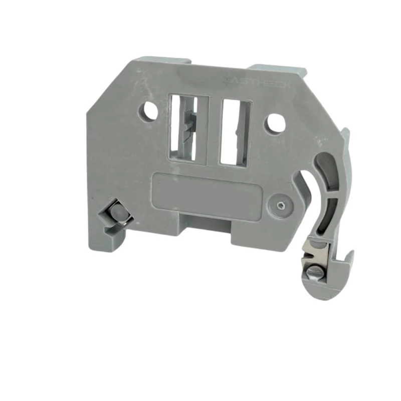 249-116 - POSTE FINAL - Terminal sem parafuso 6 mm de largura para trilho DIN 35 x 15 e 35 x 7,5 cinza